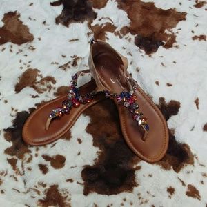 Jessica Simpson rhinestone sandals